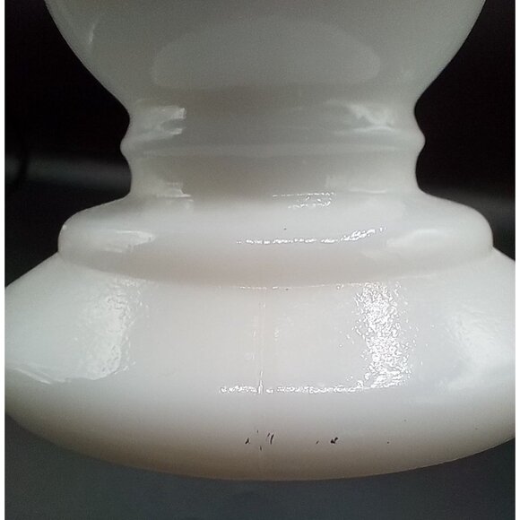 EO Brody Co White Milk Glass Candlestick Flower Bud Vase M-118 Vintage 8 Inch - Picture 9 of 16
